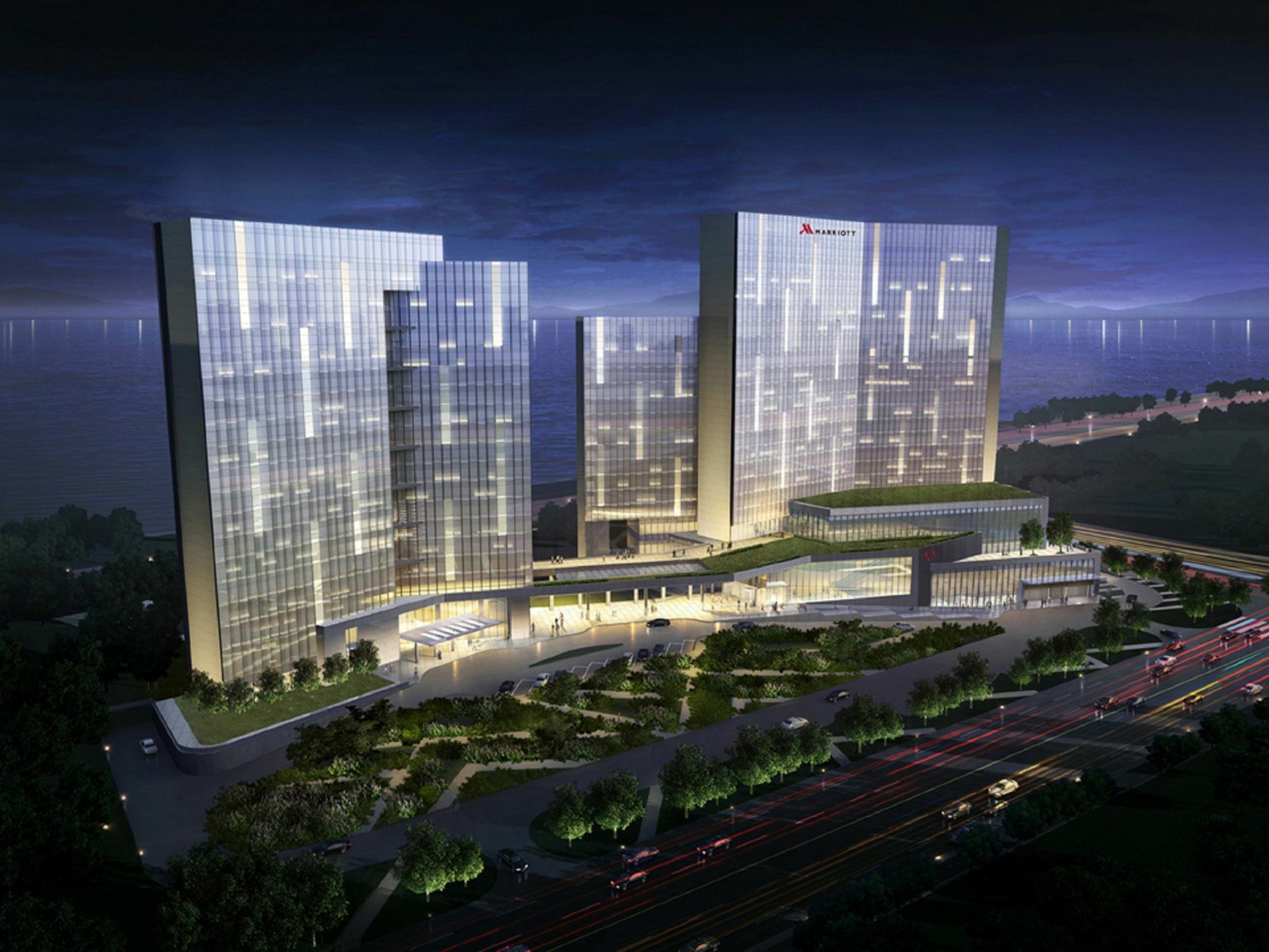 Hangzhou Marriott Hotel Qianjiang Exterior foto